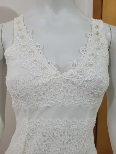 Vestido renda branca