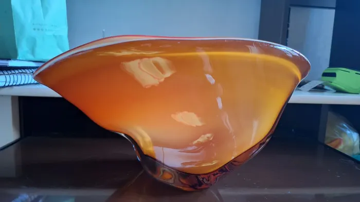 Vaso grande de vidro murano