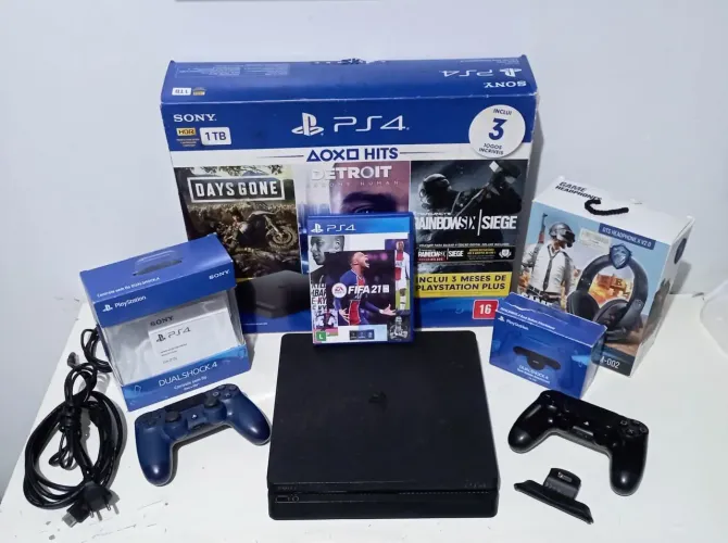PS4 Slim 1Tb com Nota fiscal (Indaiatuba) Entrega.