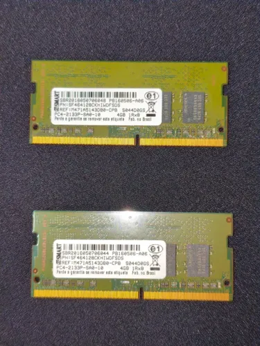 8Gb 2x4Gb Memóriam RAM Notebook DDR4 2133Mhz SMART