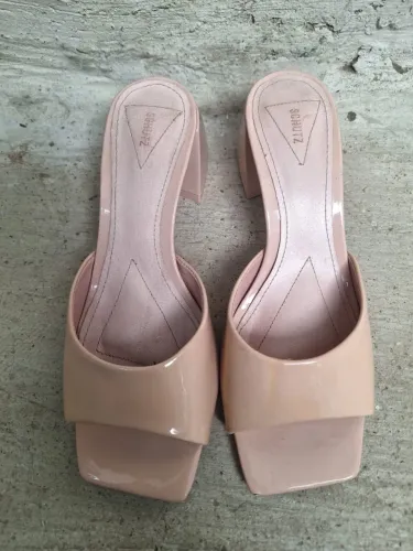 tamanco schutz mule nude 34