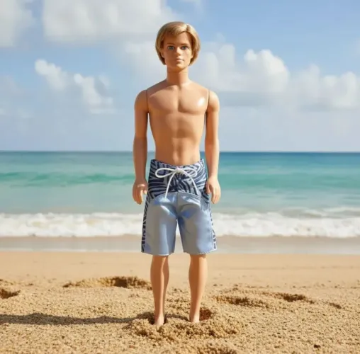 Ken Beach Fun Mattel 2005 - Boneco Masculino Articulado