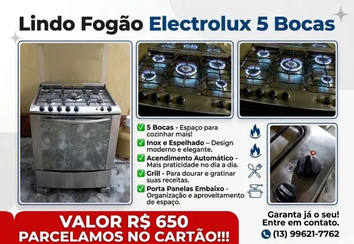 Fogão semi novo