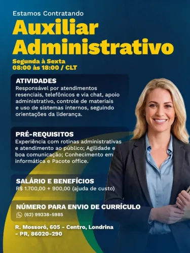 Auxiliar Administrativo - Londrina PR
