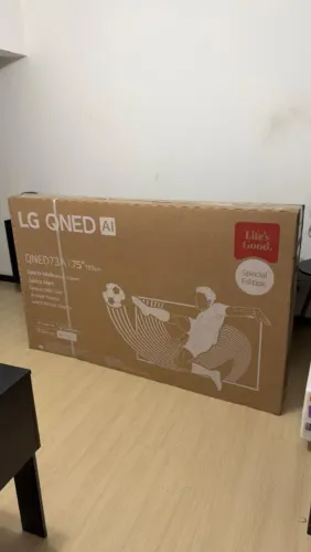 TV LG 75 4K QNED73 portal de games Processador AI a 7 nova 