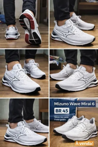 Tenis Novo Mizzuno Wave Mirai 6 na Caixa(com documentos da compra) Caixa 