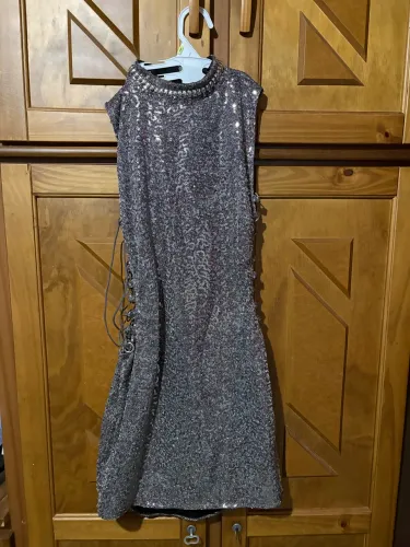 ? Vestido de festa prata