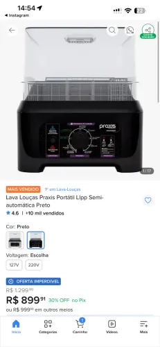 Lavadora portátil práxis 