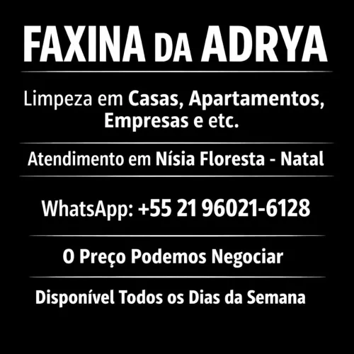 Faço faxina em Nísia floresta e demais bairros