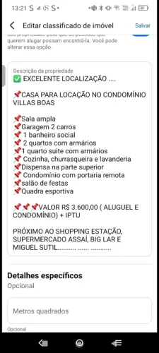 casa no condomínio vilas boas