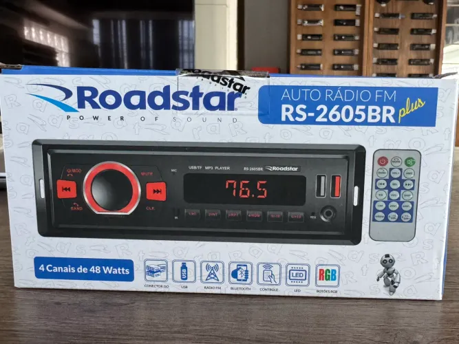 Auto radio 2 usb Bluetooth controle roadstar novo na embalagem na promoção só 99,00