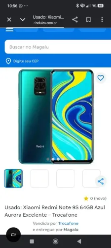 Xiaomi redmi note 9s retirada de peças 