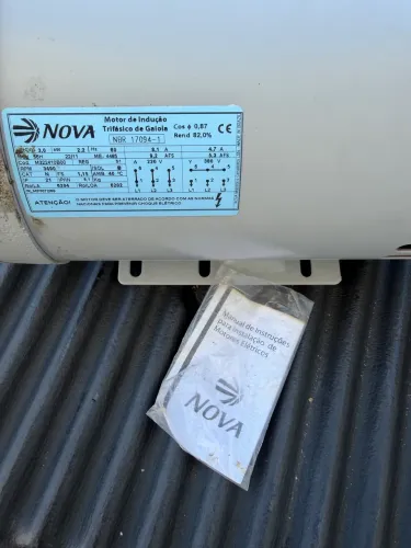 Motor de indução 3 cv trifásico NOVO