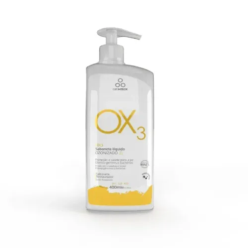 Sabonete Líquido OX3 Ozonizado Ozonteck 400ml Original