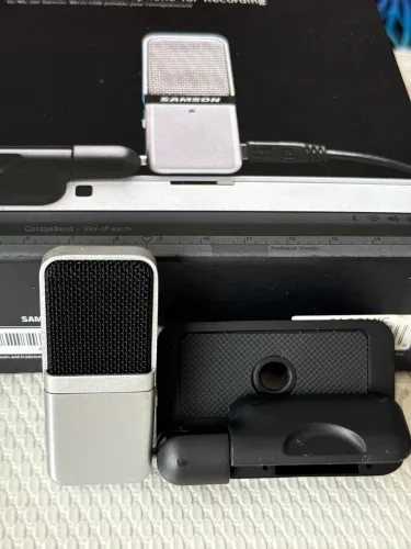 Microfone USB Samson Go Mic Portátil | Completo com Case | Estado de Novo