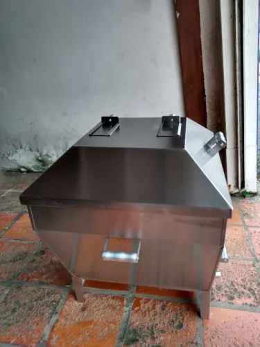 Churrasqueira inox a bafo comercial