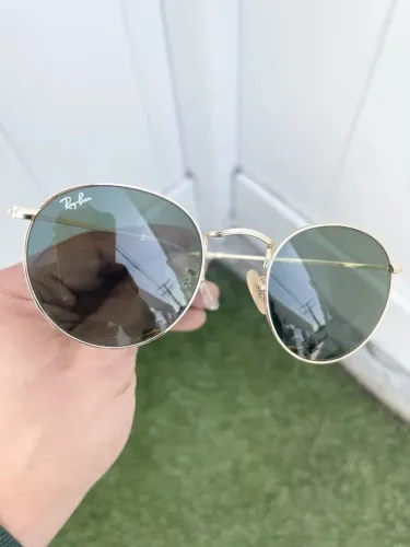 Ray ban redondo grande oculos de sol feminino 53mm rb3447