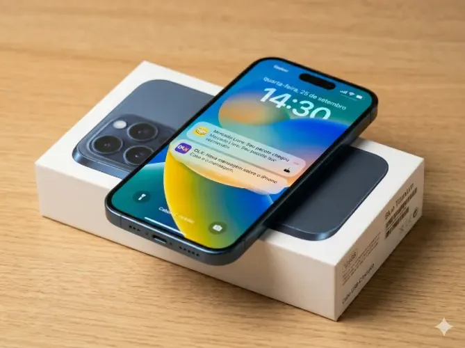 Iphone 15 Pro 128GB - Titânio Azul