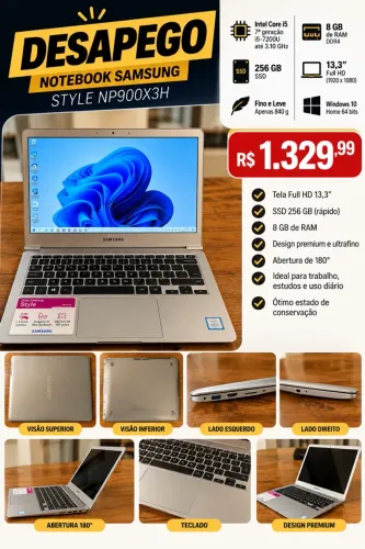 NOTEBOOK SAMSUNG STYLE NP900X3H
