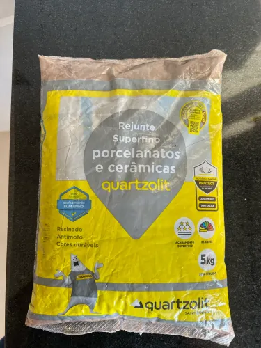 Rejunte Quartzolite superfino Porcelanato/cerâmica. Cor MARROM CAFÉ 5Kg