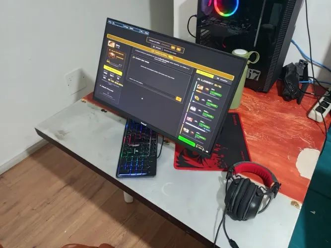 Computador completo - Ryazen 5 4500 - 16 Gb de ram - Placa de vídeo da Nvidia