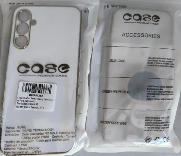 Lote 016 Capa Ultrafina para Samsung com Suporte para Astronauta Branco Samsung A24 4G Cas
