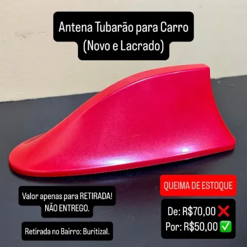Antena Tubarão p/ Carro (Novo e Lacrado)