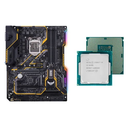 Placa mãe Z370 Plus-gaming + i5 8400