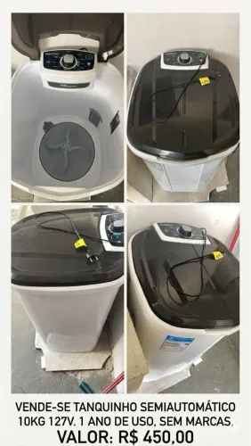 Tanquinho Semiautomático