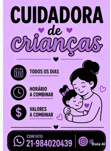 cuidadora de criança.