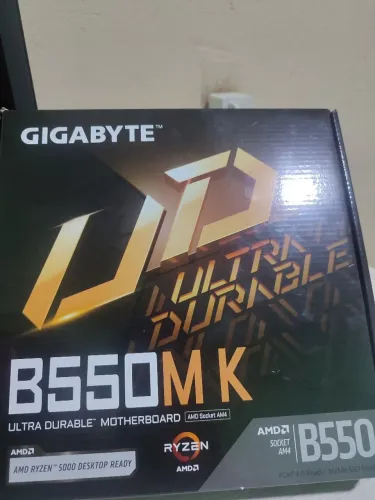 Placa mãe b550mk Gigabyte da ultra durable AMD Ryzen 2 slot de SSD 4 slot de memória 