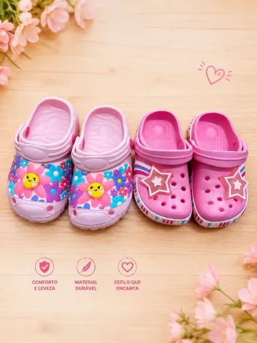 Crocs infantil com luz