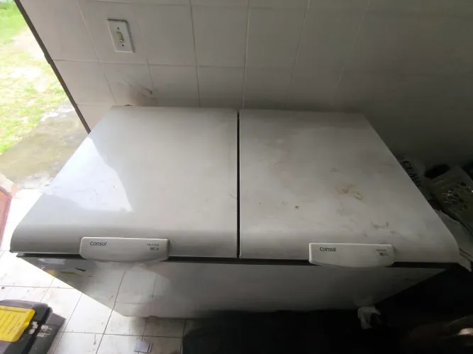 Freezer Horizontal 2 portas falta gás