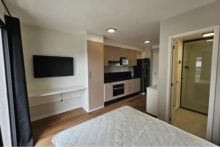Apartamento à venda em Santo Amaro, São Paulo-SP: 1 quarto, 1 banheiro, 26m² de área priva