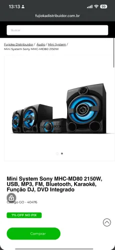 Mini system Sony