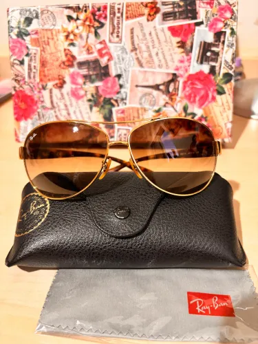 Ray-Ban RB3386 001/13 original semi-novo lente degradê