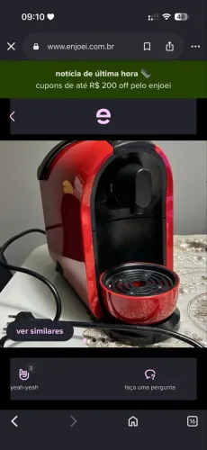 Cafeteira 3 corações