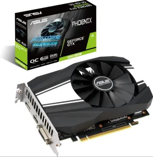 Placa de Vídeo ASUS - GeForce GTX 1660, Super OC Edition Phoenix, 6GB GDDR6