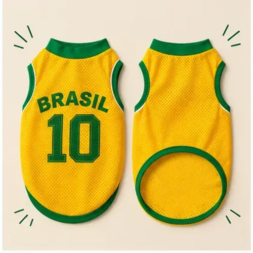 Roupa para Cachorro - Edição Copa AMARELA