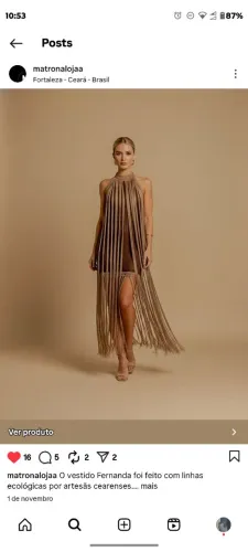 Vestido de crochê novo