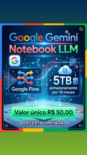 Inteligencia Artificial + Armazenamento Google Drive 5TB