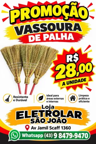 Vassoura de palha