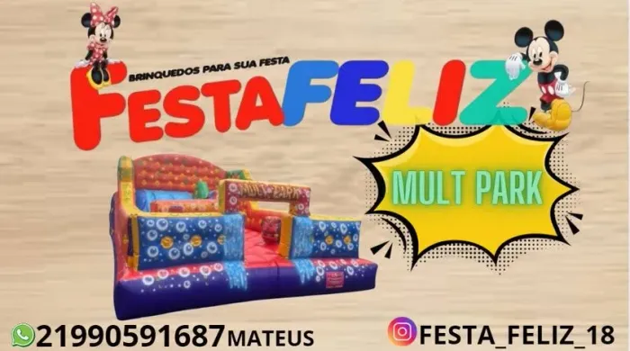 Locação de Mult Park Inflável.