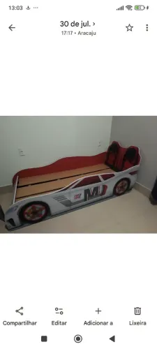 ? CAMA INFANTIL CARRO FAST CAR - SUPER CONSERVADA