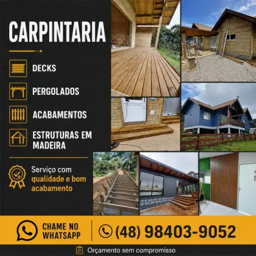 Carpintaria | Decks, Pergolados e Estruturas em Madeira