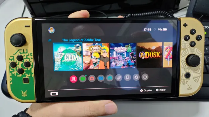 Nintendo switch OLED edição limitada zelda
