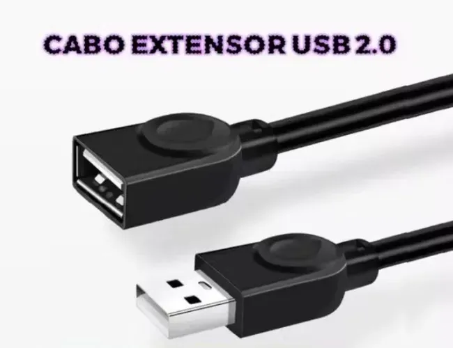 Cabo USB Extersor Fêmea x Macho
