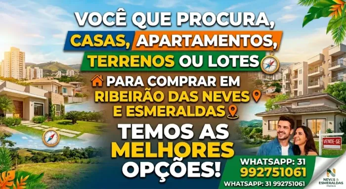 lotes , apartamentos e casas em Esmeraldas e Ribeirão das neves