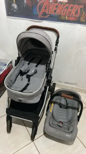 Carrinho Moisés 3 em 1 com bebê conforto