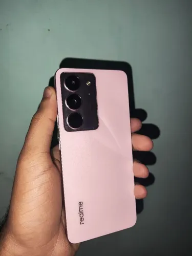 Realme C75x 256GB Completo - 2 Meses de Uso - Cor Rosa (Oportunidade)